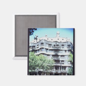 La Pedrera oder Casa Mila, 1905-10 Magnet (Vorderseite/Rückseite)