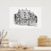 La pedrera poster (Küche)