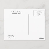 La Pedrera Rooftop Barcelona Postkarte (Rückseite)