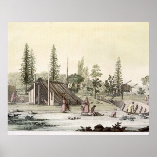 La Perouse am Hafen Francesci (Farbstich) Poster