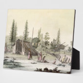 La Perouse in Port Francesci (Farbgravur) Fotoplatte (Seite)