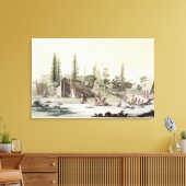 La Perouse in Port Francesci (Farbgravur) Leinwanddruck (Insitu (Wohnzimmer))