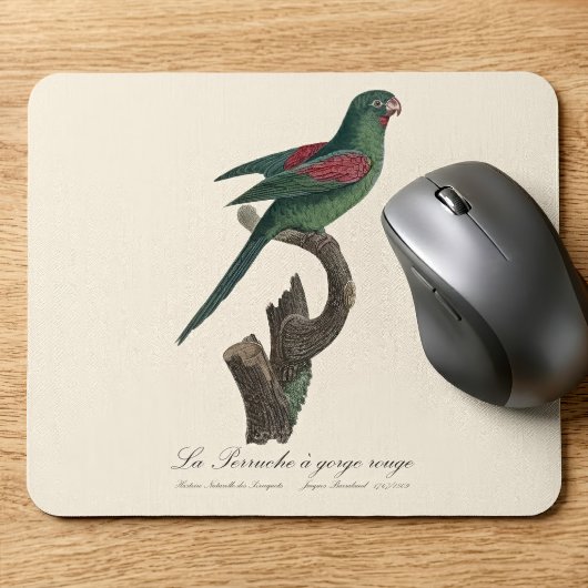 La Perruche a gorge rouge Mousepad