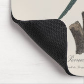 La Perruche a gorge rouge Mousepad (Ecke)