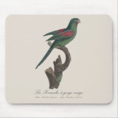 La Perruche a gorge rouge Mousepad (Vorne)