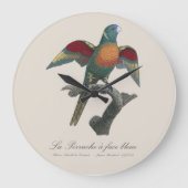 La Perruche, ein Bleistift Große Wanduhr (Vorderseite)