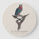 La Perruche fringillaire Große Wanduhr (Vorderseite)