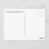 La Perruche fringillaire Postkarte (Rückseite)