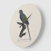 La Perruche souris / Monk Parakeet Große Wanduhr (Winkel)
