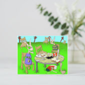 la petite de jeuner su l'herbe postkarte (Stehend Vorderseite)
