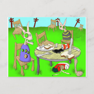 la petite de jeuner su l'herbe postkarte