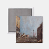 'La Piazetta Verso L'Isola san Giorgi' Magnet (Vorderseite/Rückseite)