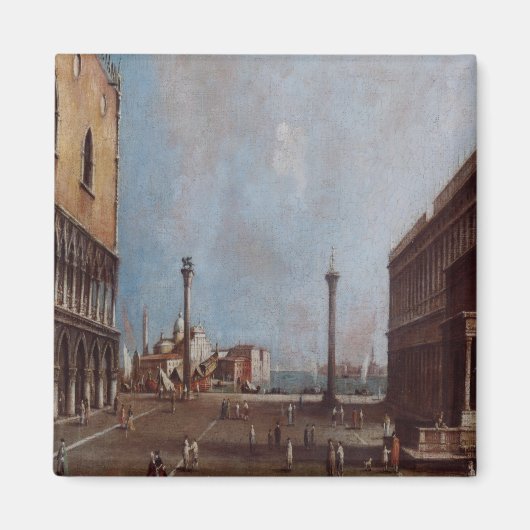 'La Piazetta Verso L'Isola san Giorgi' Magnet (Vorne)