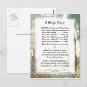 La Piazza Einfaches Gebet für den Frieden von St. Postkarte (Vorne/Hinten)