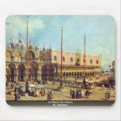La Piazza San Marco. von Canaletto Mousepad (Vorne)