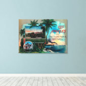 LA & Picturesque Vicinity Leinwanddruck (Insitu (Holzboden))