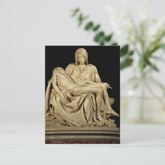 La Pieta von Michelangelo Postcard Postkarte (Stehend Vorderseite)