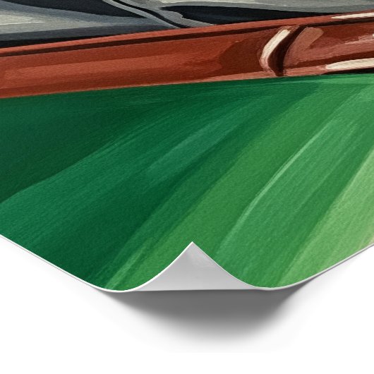 LA PILOTE DE COURSE (Der Racing Driver) - Original Poster (Ecke)