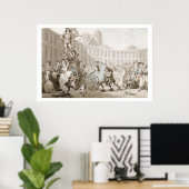 La Place des Victoires, Paris, c.1789 (Stift und T Poster (Heimbüro)