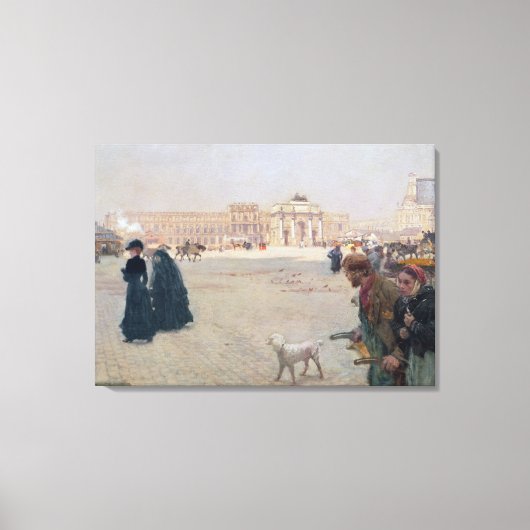 La Place du Carrousel, Paris Leinwanddruck (Vorderseite)