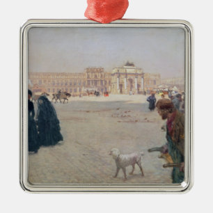 La Place du Carrousel, Paris Silbernes Ornament
