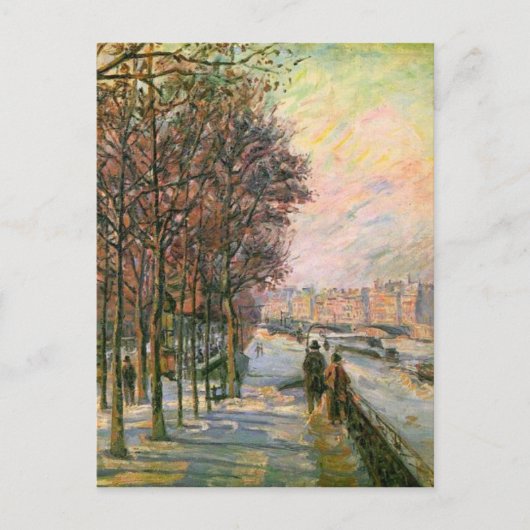 La Place Valhubert von Armand Guillaumin Postkarte (Vorderseite)