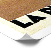 La Plage de Calvi, Frankreich, Vintage Reiseplakat Poster (Ecke)