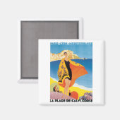 La Plage de Calvi. Korse Magnet (Vorderseite/Rückseite)