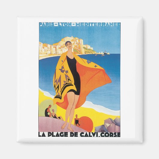 La Plage de Calvi. Korse Magnet (Vorne)