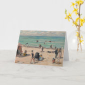 La Plage de Fort-Mahon | Albert André Karte (Gelbe Blume)