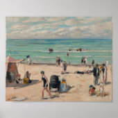 La Plage de Fort-Mahon | Albert André Poster (Vorne)