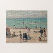 La Plage de Fort-Mahon | Albert André Puzzle (Horizontal)