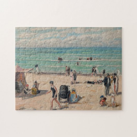 La Plage de Fort-Mahon | Albert André Puzzle (Horizontal)