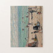 La Plage de Fort-Mahon | Albert André Puzzle (Vertikal)