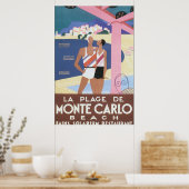 La Plage de Monte Carlo Beach Lounge Poster (Küche)