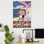 La Plage de Monte Carlo Beach Lounge Poster (Heimbüro)