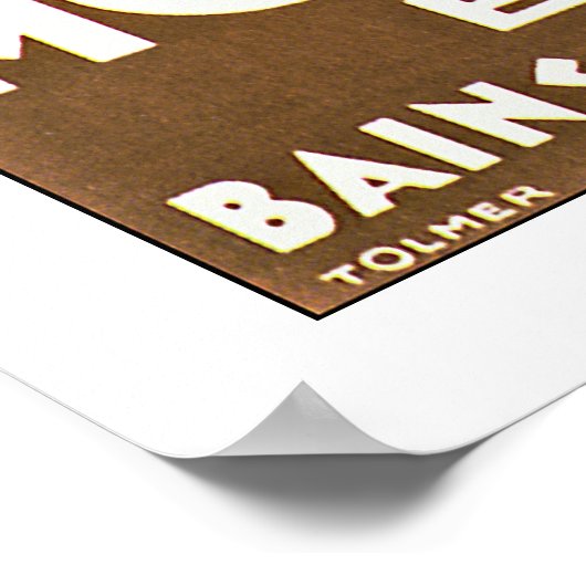 La Plage de Monte Carlo Poster (Ecke)