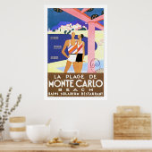 La Plage de Monte Carlo Poster (Küche)
