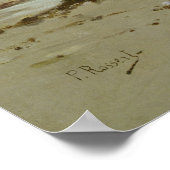 La Plage de Trouville Poster (Ecke)