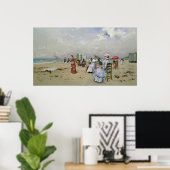 La Plage de Trouville Poster (Heimbüro)