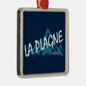 La Plagne France Mountains Ornament Aus Metall (Rechts)