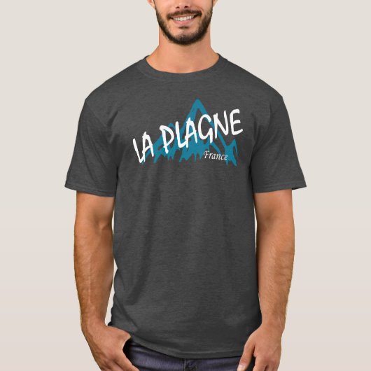 La Plagne France Mountains T-Shirt (Vorderseite)