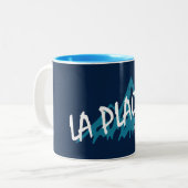 La Plagne France Mountains Zweifarbige Tasse (Vorderseite Links)