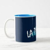 La Plagne France Mountains Zweifarbige Tasse (Links)