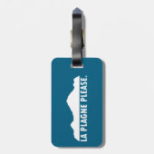 La Plagne France Please Gepäckanhänger (Rückseite vertikal)