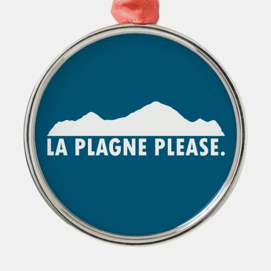 La Plagne France Please Ornament Aus Metall (Vorne)