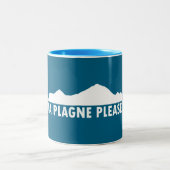 La Plagne France Please Zweifarbige Tasse (Mittel)