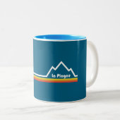 La Plagne France Zweifarbige Tasse (VorderseiteRechts)