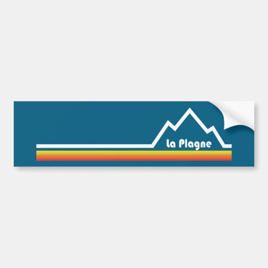 La Plagne Frankreich Autoaufkleber (Vorne)