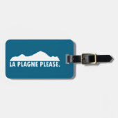La Plagne Frankreich Bitte Gepäckanhänger (Vorderseite horizontal)